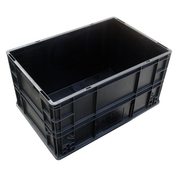 Electronic ESD Safe Plastic Boxes SMT Rack Black PCB Packaging Boxes