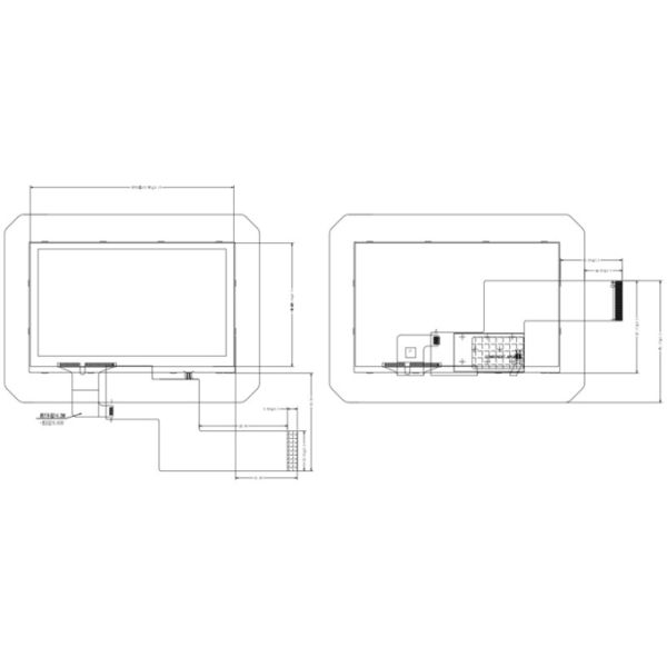 PCAP TFT Display 4.3 Inch China TFT Graphic LCD Display 480*272 IPS RGB 40 Pin With Capacitve Touch Screen