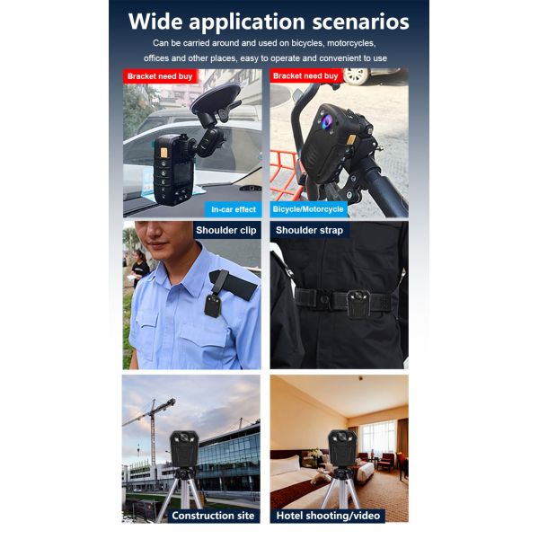 Cheapest Body Worn Cameras Law Enforcement use 15m night version recorder