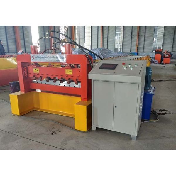 Steel Panel Floor Deck Roll Forming Machine Hydraulic Pressure 10-12MPa