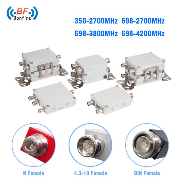 HLQ-XXXXX UHF 2300-2400 2500-2700MHz RF Cavity Duplexer N Female Type Low Pim Combiner