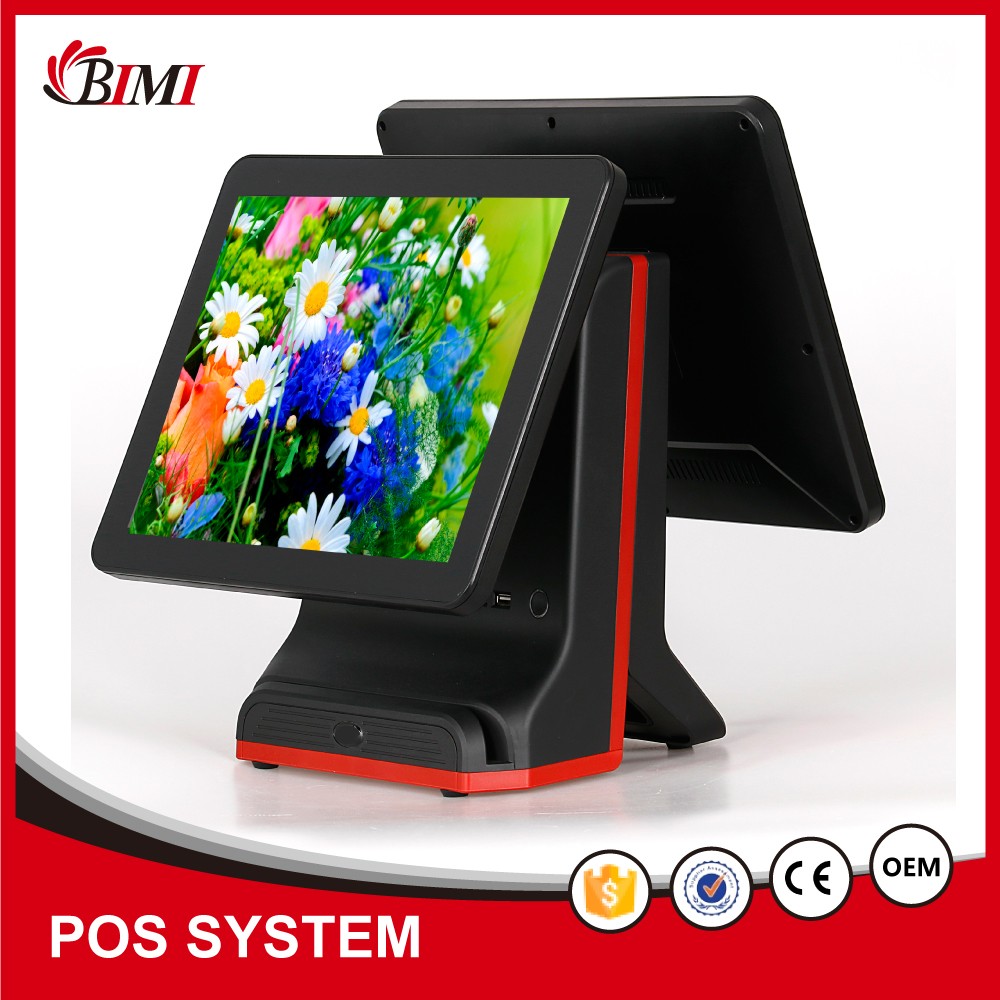 Customizable Bezel-Free I3 POS System with 4G Samsung DDR3 Memory and 32G SSD Capacity