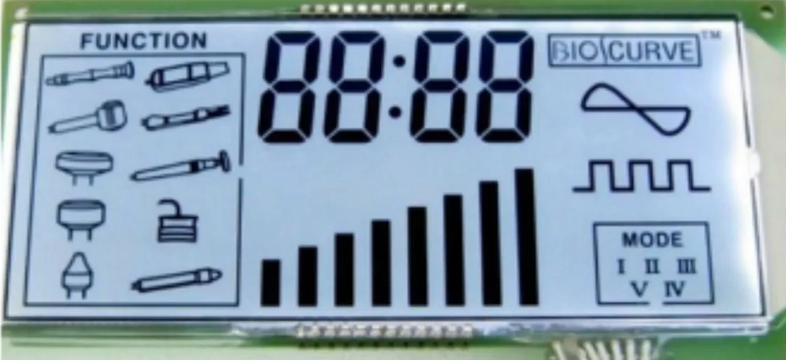 High Contrast Transparent Positve LCD Module Custom 7 Segment LCD Display Panel