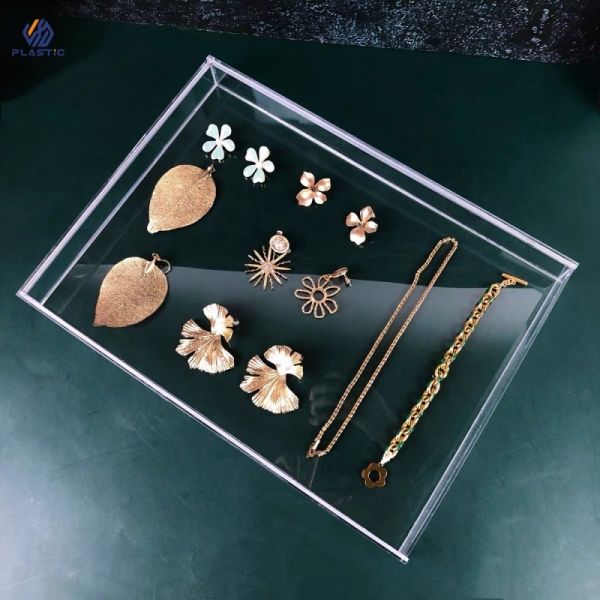Maximize Space Transparent Acrylic Display Tray 3mm Thickness Easy To Clean