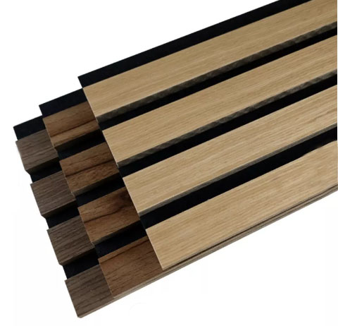 Wall Ceiling Decorative Acoustic Slat Wood Wall Panels Sound Absorb Board