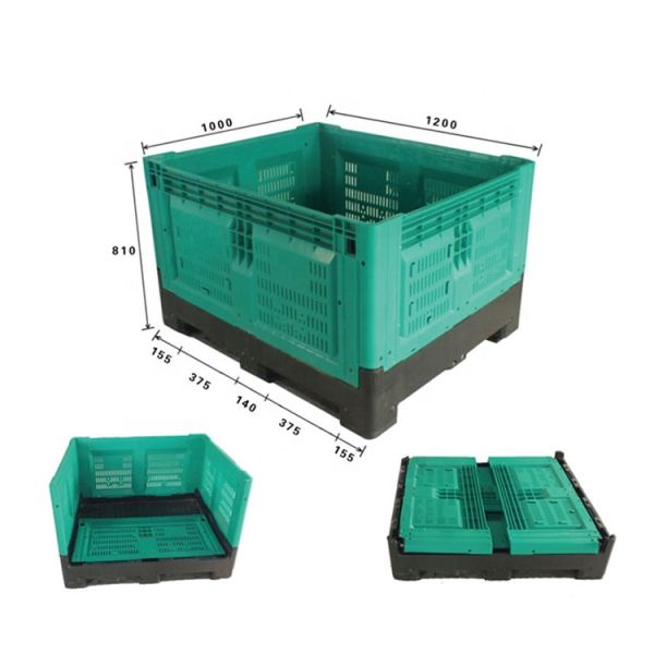 foldable pallet storage containers large plastic warehouse pallet box