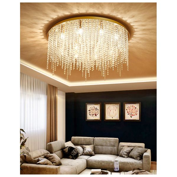 Crystal Chain Ceiling Lights New Lampara Techo for Home Decor guzhen lighting(WH-CA-107)