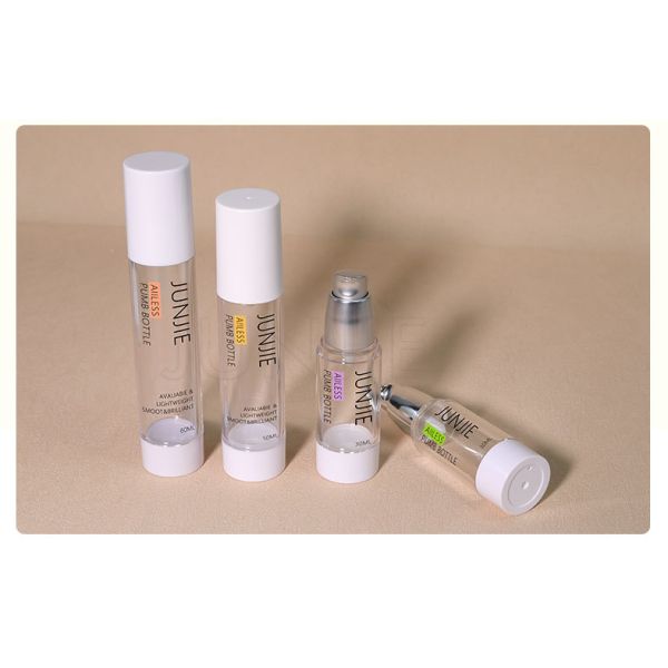 15ml 30ml 50ml Airless Pump Bottle with Sliver Pumb PP Vacuum Cosmetic Lotion Cream Bottles Packaging