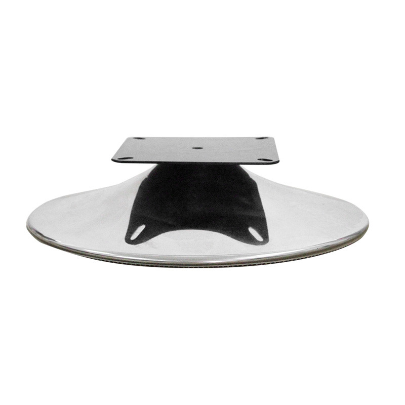 China Black Fixed Swivel Chair Chrome Base Customizable Rotation Function wholesale