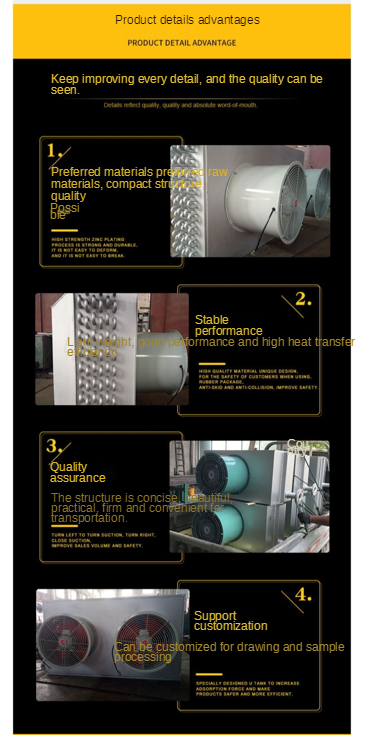 Louvered 9.52mm Tube Air Condenser Cooler for Chemical