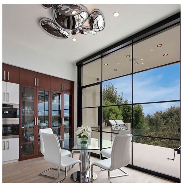 SKYDRO ELECTRIFIED CEILING LIGHT silver lamp LED glass ceiling lights Luxury Metal Mercury Ceiling Lamp(WH-MA-193)