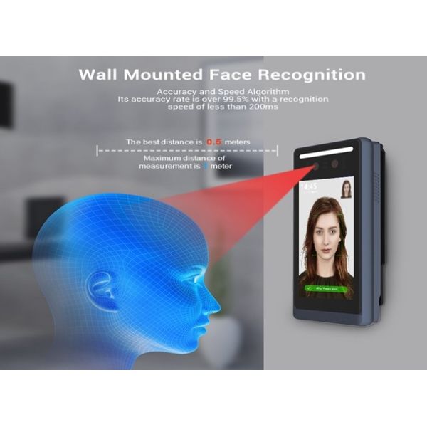 Security Biometric Time Attendance Terminal / IC Card Face Detection Access