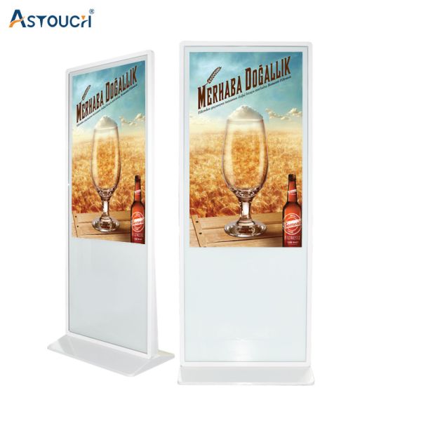 49 Inch Free Standing Digital Display Screen With IR Touch Technology