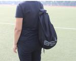 Double Shoulder Drawstring Sack Bag , Washable Sports String Backpack