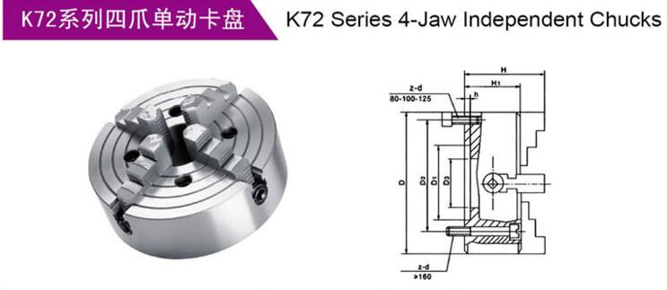 KM 4-jaw Independent Chucks