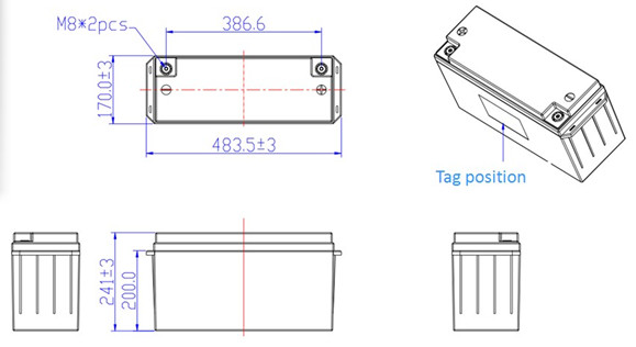 Lifepo4 Bluetooth Lithium Battery 12 Volt 200Ah 2000 Cycles Life With Heating Film