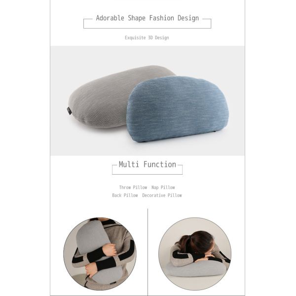 PP Cotton Memory Foam Pillows Sofa Decorative Cuddle Cushion 50D Density