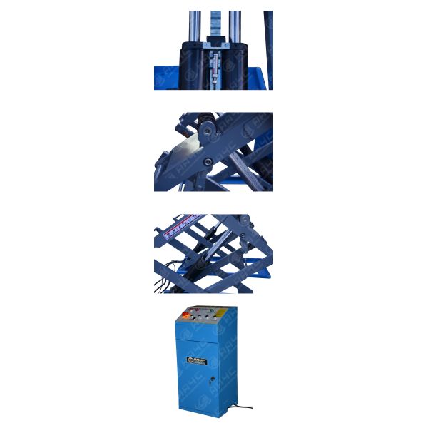 Low Profile Full Rise Scissor Vehicle Lift Surface Mounted 3T 6613lbs