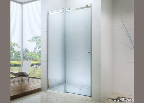 Thickness Custom Bathroom Shower Glass Easy Installation Different Color