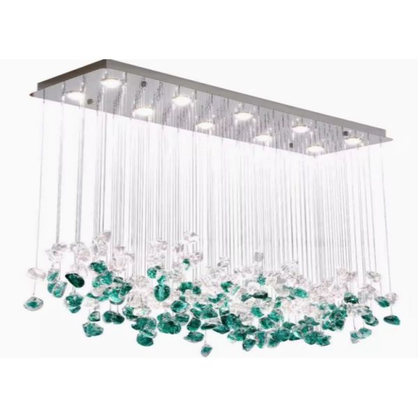 French medieval restaurant chandelier crystal lamp designer art lamp Nordic modern bar island dining room table lamp