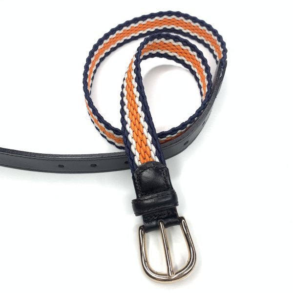 Coffee 2.5cm Knitted Belt 80cm Coffee Elastic Stretch Belt