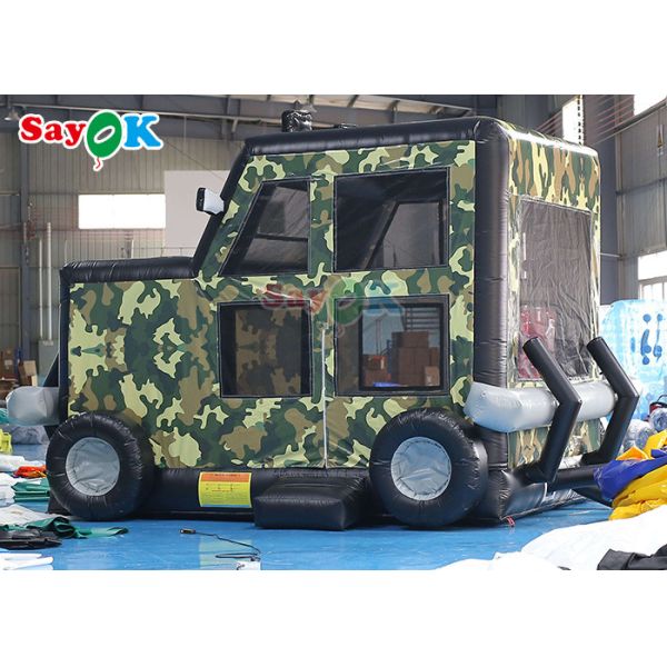 Funny Cars Wonderful Inflatable Bounce Castle With Ball Pit Pool Fire Retardant