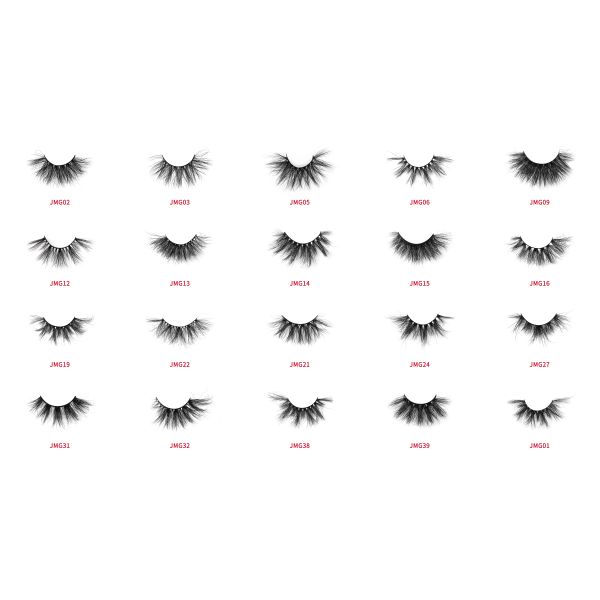 Multi Layered 2 Pairs 25mm Faux Mink Lashes with Private Label Packaging