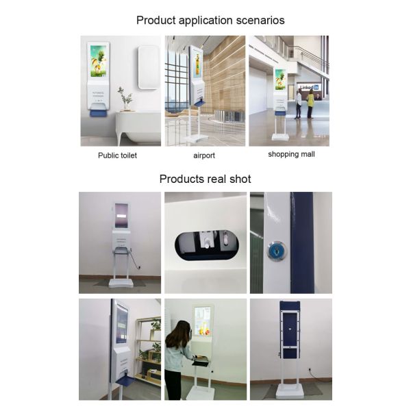 1920x1080 1000 ML Hand Sanitizer LCD Advertising Screen