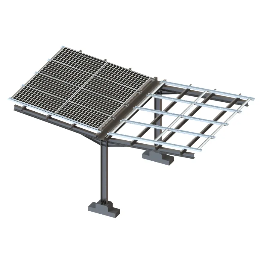 Full Assembled Solar Carport Steel Carport Shelter for House Solar Energy Bracket