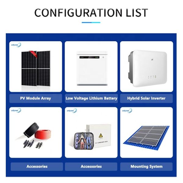 Off Grid Solar Panel Power System DC AC Power Hybrid Solar Inverter