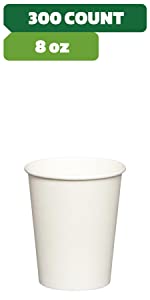 8 oz 300 paper cups