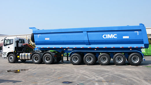 Tractor Tipper Trailer CIMC 5 Axle Dump Truck for Sale