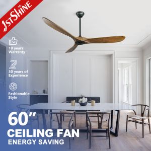 220v Solid Wood Ceiling Fan Low Power Consumption Power Efficient