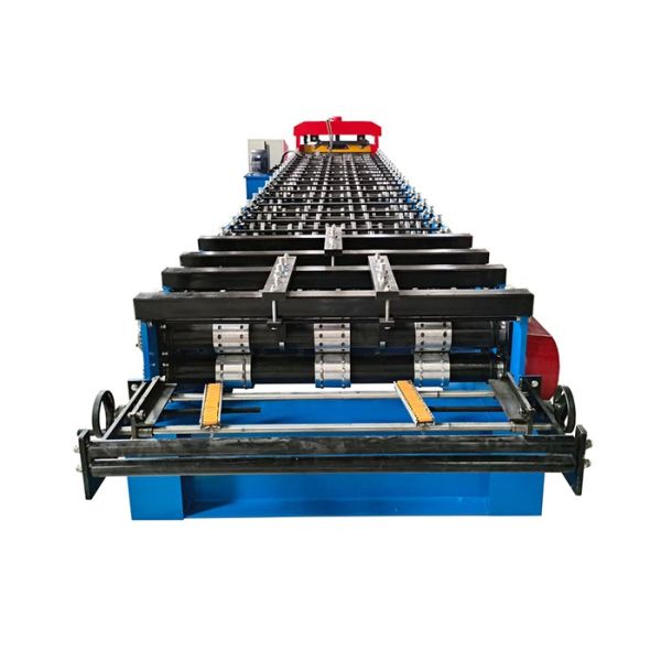 Plate Bending Chain Floor Deck Roll Forming Machine For Sheet Metal Profile