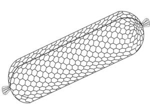 China 60×80mm Deep Water Sack Gabion Rapid Flow Hexagonal Hole wholesale