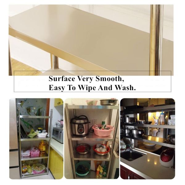 Collapsible Stainless Steel Display Racks / Storage Supermarket Heavy Duty Industrial Shelving