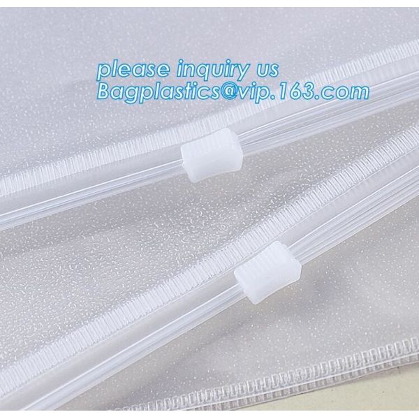 non-heavy metals Zip lockkk file document pvc bags,plastic document bag with zipper,waterproof document bag with custom