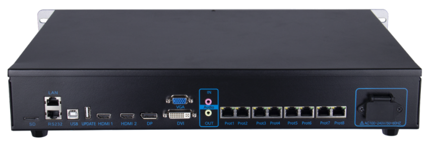 Sysolution 2 In 1 Video Processor S50S, 8 Ethernet Outputs,5200,000 Pixels, 4k 60Hz，4 images