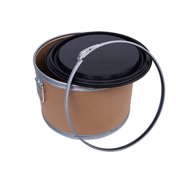 Black Plastic Drum Lids 36cm For Pharmaceutical Fiber Drums