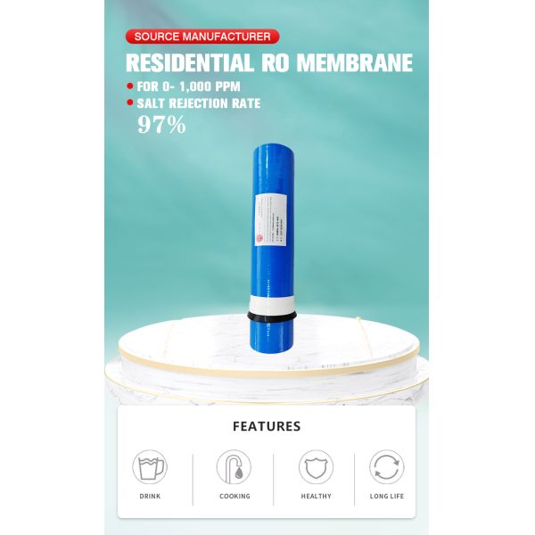 High Productivity 400GPD RO Membrane Easy Installation For Home OEM 3013-400