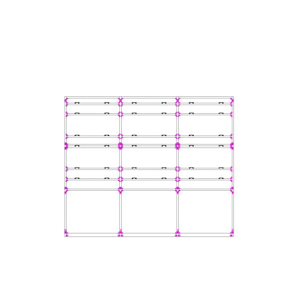High Contrast 3*3 Indoor LED Video Wall Support 1080p With 1.6meters Height