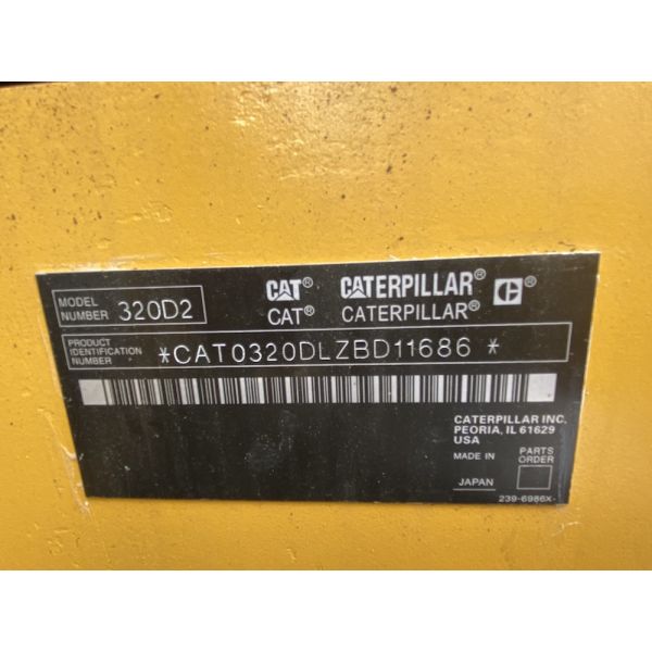 Construction Machinery Used Cat Excavator / Second Hand Hydraulic Crawler Excavator CAT320D