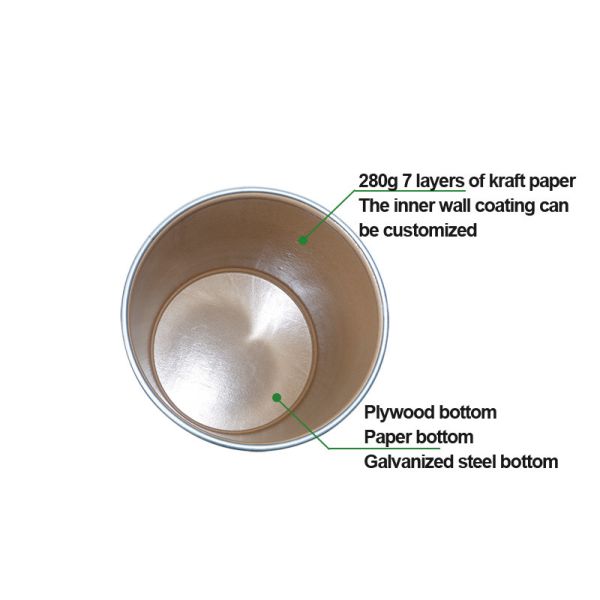 Fluorescent Whitening Agent (FWA) Kraft Paper Drum | UV-Light Protective | 25kg Chemical Packaging | Moisture-Proof & Customizable