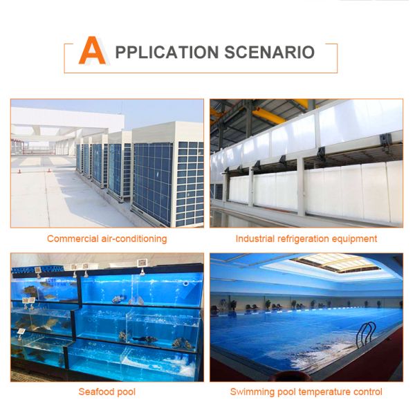 16mm Single Copper Tube Heat Exchanger R290 Heat Pump Enthalpy Heat Exchanger GAD10-CMF-4-Z