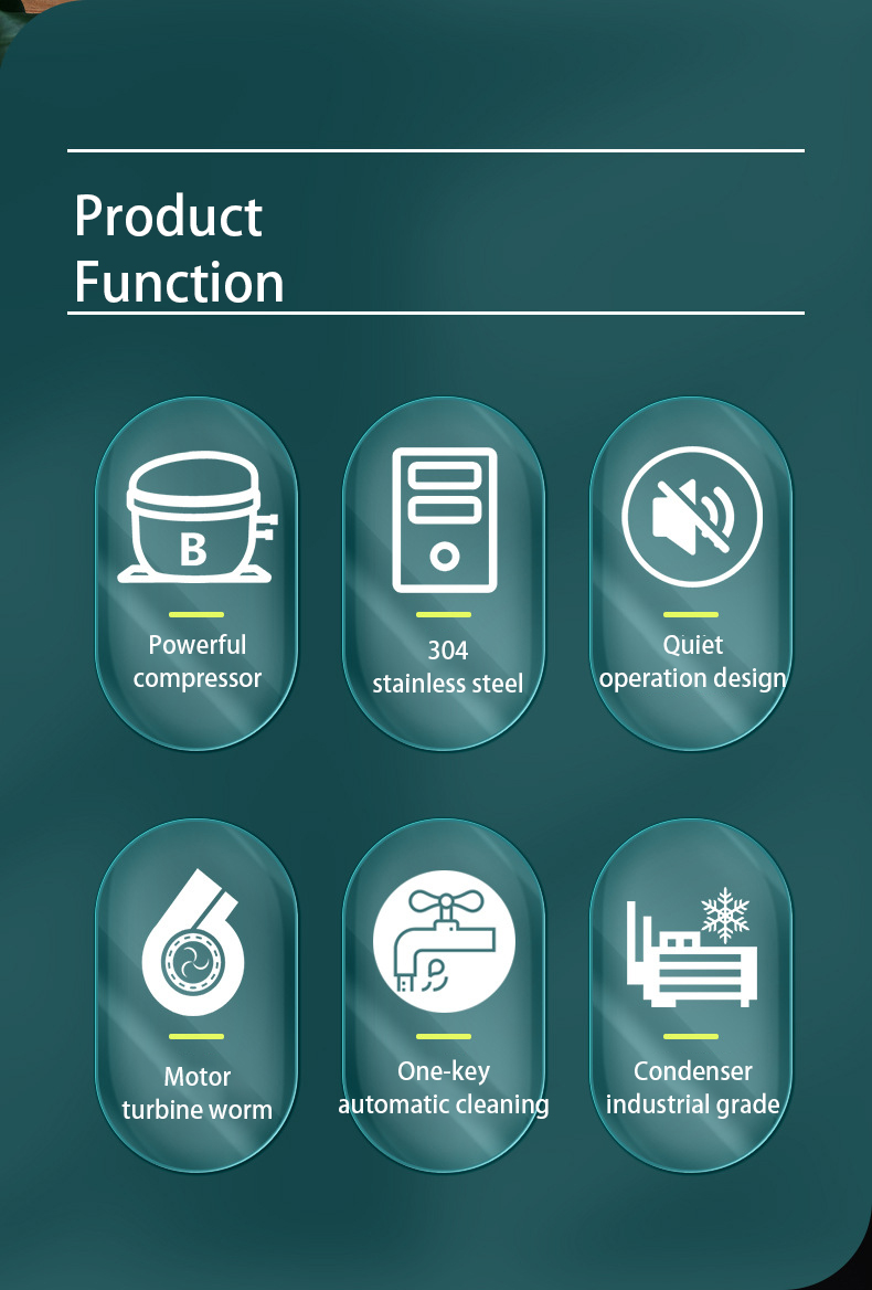 20L Each Hour Capacity Stainless Steel Ice Cream Machine