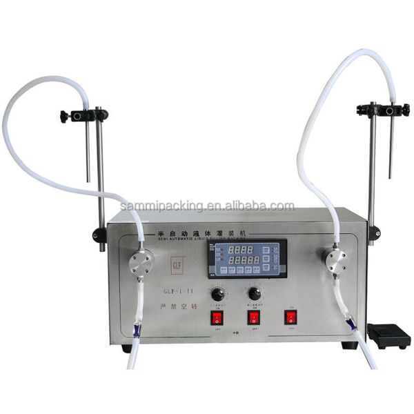 GLF-I-II Gear Pump Olive Oil Bottling Machine Double Heads Liquid Filling Machine,Oil Filler (3-3000ml)