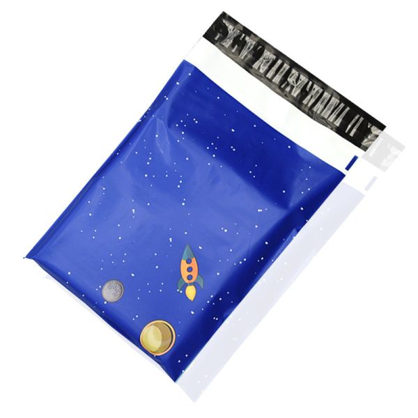 CMYK Printing Patterned Custom Mailing Satchels 0.12mm Thickness