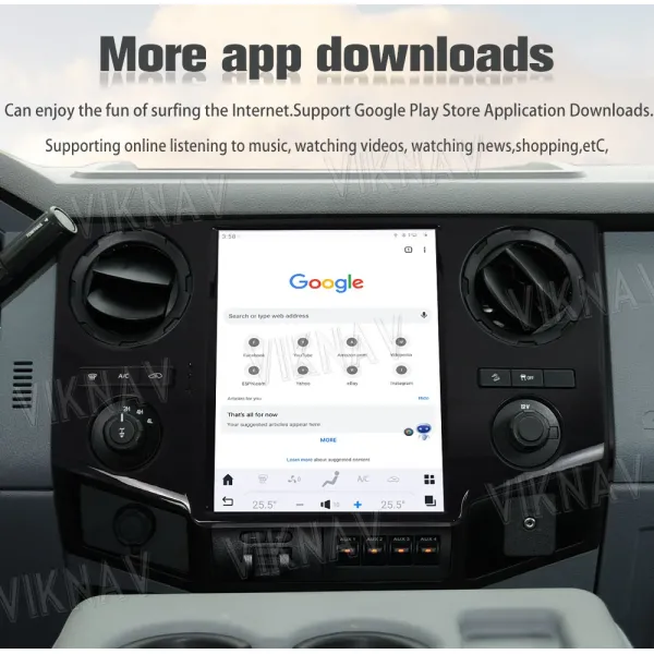Viknav 12.1 inch Touch Screen Car Radio For Ford F250 F350 F450 F650 2008-2016 Multimidia Player Auto Stereo Head Unit GPS Carplay
