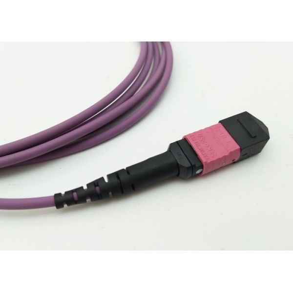 3.0mm / 3.6mm Diameter OM4 12 Cores Mpo Patch Cord