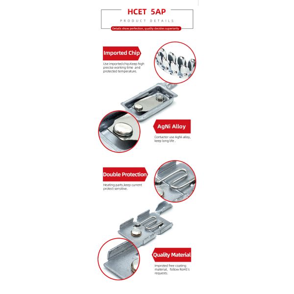 3 Phase Electric Motor Overload Thermal Protector Resettable Circuit Breaker 12V 24V